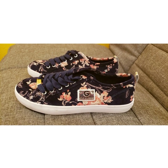 guess floral sneakers